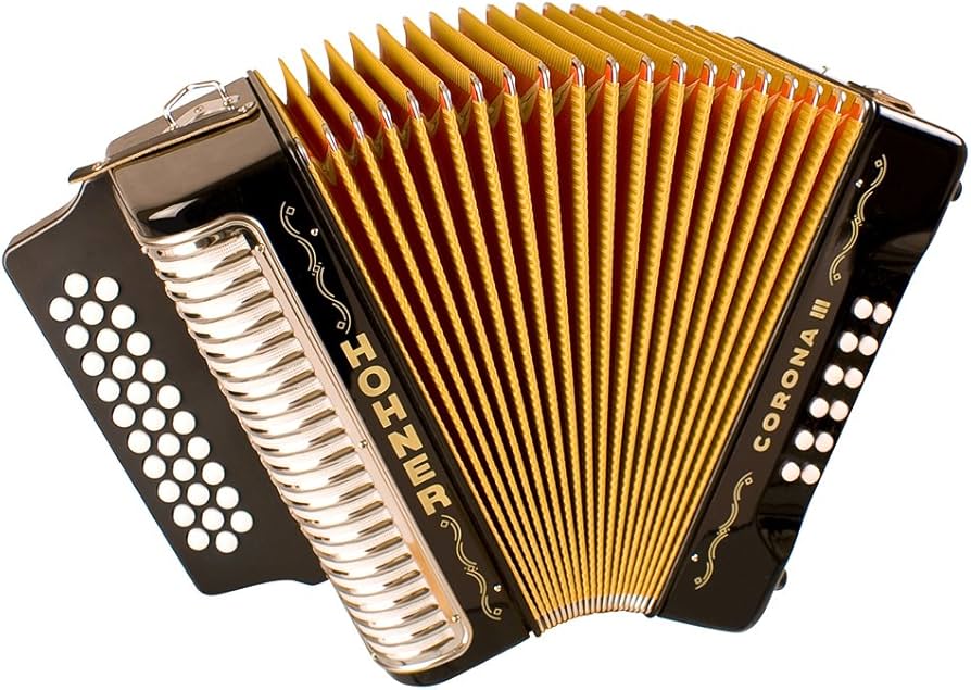 ACORDEÓN HOHNER III CORONA ADG NEGRO A5701S