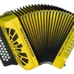 ACORDEÓN HOHNER REY VALLENATO BESAS AMARILLO A4966S