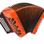 ACORDEÓN HOHNER REY VALLENATO ADG NARANJA A4905S